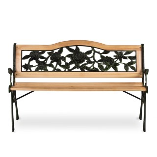 ŁAWKA PARKOWA Z OPARCIEM 123,5 X 74 X 48 CM GARDI ROSE SOFOTEL