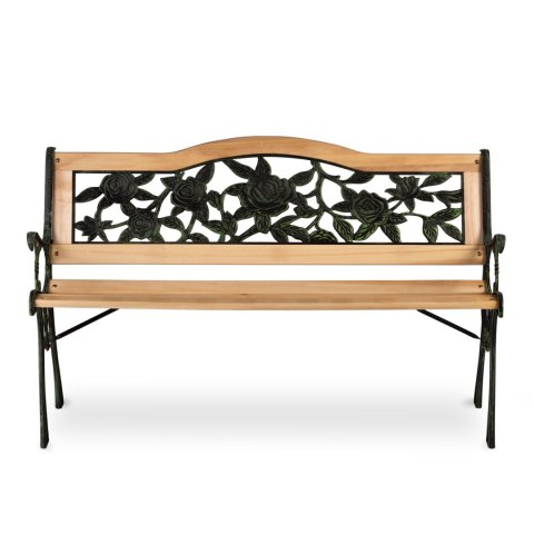 ŁAWKA PARKOWA Z OPARCIEM 123,5 X 74 X 48 CM GARDI ROSE SOFOTEL