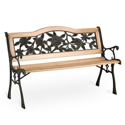 ŁAWKA PARKOWA Z OPARCIEM 123,5 X 74 X 48 CM GARDI ROSE SOFOTEL