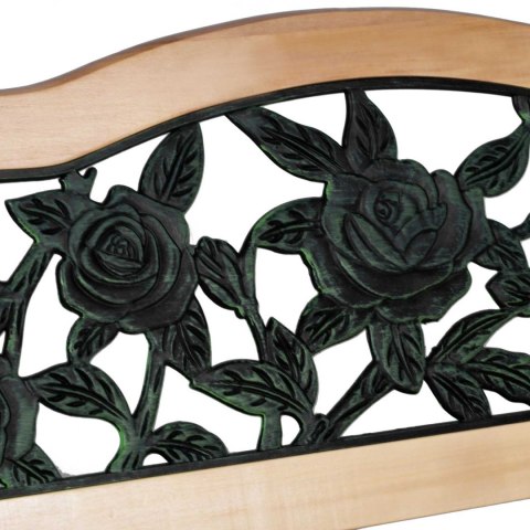 ŁAWKA PARKOWA Z OPARCIEM 123,5 X 74 X 48 CM GARDI ROSE SOFOTEL