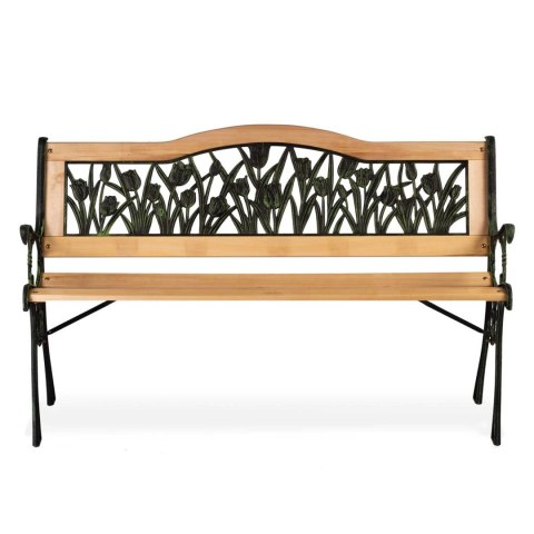 ŁAWKA PARKOWA Z OPARCIEM 123,5 X 74 X 48 CM GARDI TULIP SOFOTEL