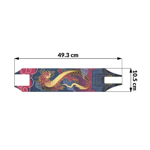 GRIP TAPE PAPIER ŚCIERNY DO HULAJNOGI PRO - DRAGON GRIP TAPE PAPIER ŚCIERNY DO HULAJNOGI PRO - DRAGON