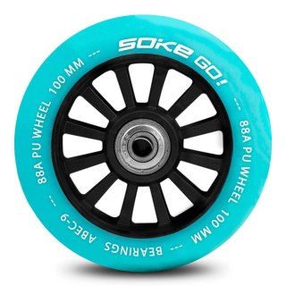 KÓŁKA DO HULAJNOGI 100 MM TURKUSOWE 2 SZT