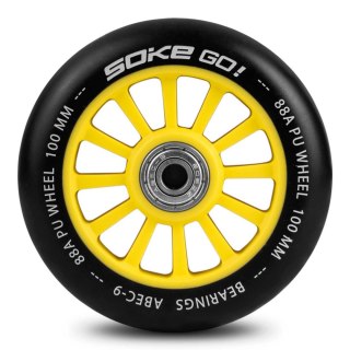 KÓŁKA DO HULAJNOGI 100 MM ŻÓŁTE 2 SZT