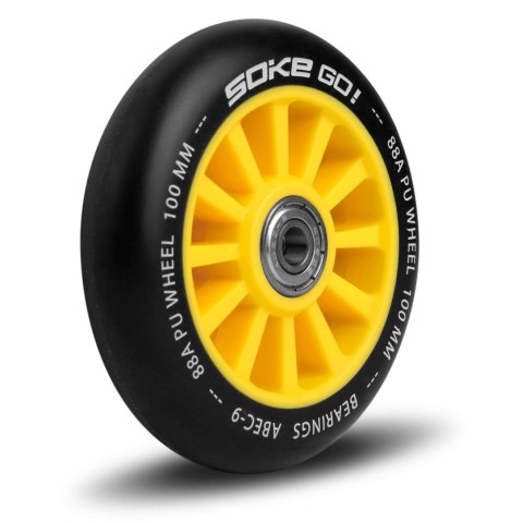 KÓŁKA DO HULAJNOGI 100 MM ŻÓŁTE 2 SZT KÓŁKA DO HULAJNOGI 100 MM ŻÓŁTE 2 SZT