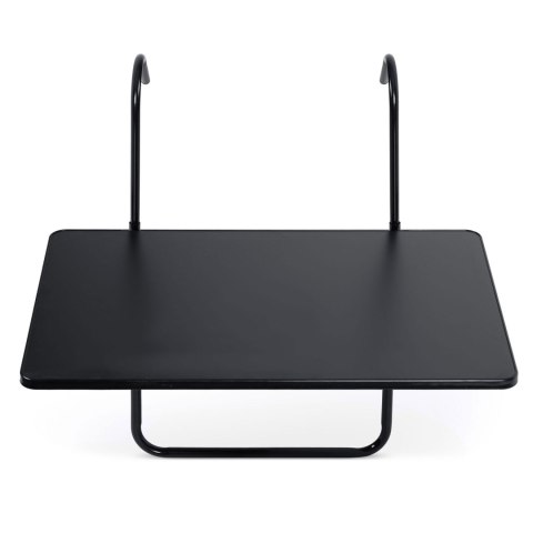 WYTRZYMAŁY STOLIK BALKONOWY 60X43CM SKŁADANY SOFOTEL SO-982 CZARNY
