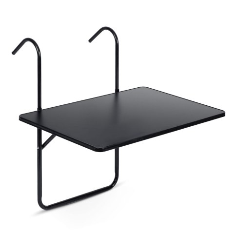 WYTRZYMAŁY STOLIK BALKONOWY 60X43CM SKŁADANY SOFOTEL SO-982 CZARNY
