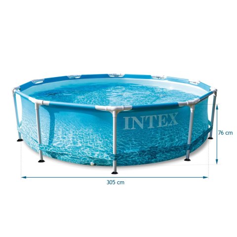 BASEN STELAŻOWY 305X76 CM 16W1 INTEX 28208 + MASZYNKA DO BANIEK GRATIS