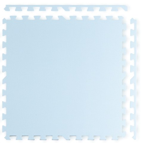 Duża mata piankowa puzzle Ricokids 60x60 cm 4 szt. niebiesko-biała