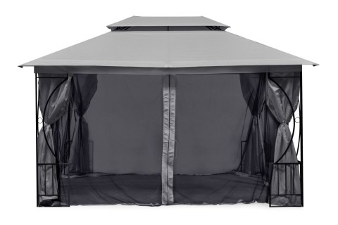 Moskitiera do pawilonu ogrodowego 3x4 m siatka z zamkami błyskawicznymi MultiGarden Moskitiera do pawilonu ogrodowego 3x4 m siatka z zamkami błyskawicznymi MultiGarden