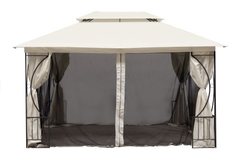 Moskitiera do pawilonu ogrodowego 3x4 m siatka z zamkami błyskawicznymi MultiGarden Moskitiera do pawilonu ogrodowego 3x4 m siatka z zamkami błyskawicznymi MultiGarden