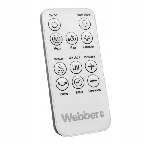 BEZŁOPATKOWY WENTYLATOR Z NAWILŻACZEM WEBBER WB1820 BIAŁY