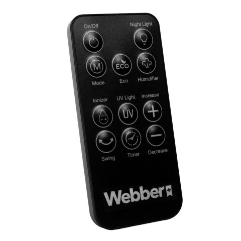 BEZŁOPATKOWY WENTYLATOR Z NAWILŻACZEM WEBBER WB1820 CZARNY