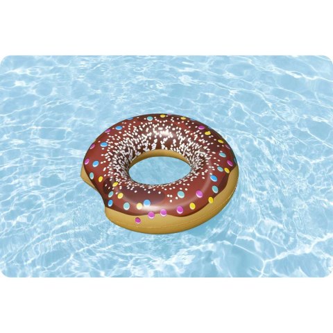 Dmuchane koło plażowe do pływania brązowy Donut 107cm BESTWAY