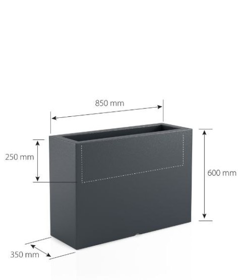 DESIGNERSKA DONICA MONUMO LUNGO GRANDE BIAŁA Z OŚWIETLENIEM