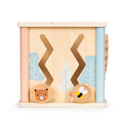DREWNIANA KOSTKA EDUKACYJNA SORTER KLOCKI ECOTOYS