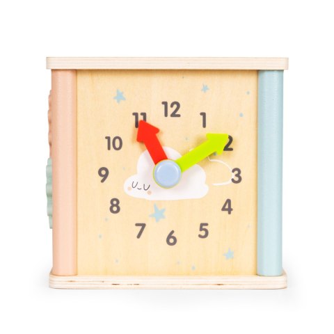 DREWNIANA KOSTKA EDUKACYJNA SORTER KLOCKI ECOTOYS