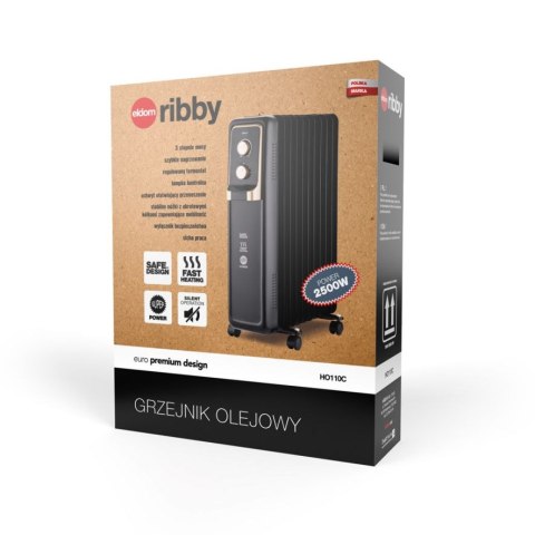 GRZEJNIK OLEJOWY HO110C RIBBY ELDOM 2500W GRZEJNIK OLEJOWY HO110C RIBBY ELDOM 2500W