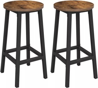 KOMPLET 2SZT TABORET BAROWY BAR WYSOKIE HOKER
