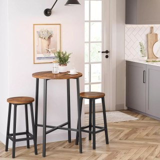 KOMPLET 2SZT TABORET BAROWY BAR WYSOKIE HOKER
