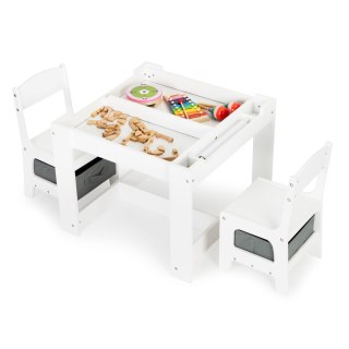 KOMPLET DLA DZIECI STOLIK I KRZESEŁKA DREWNIANE ECOTOYS