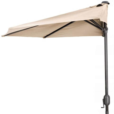 PARASOL OGRODOWY PÓŁ-PARASOL ŚCIENNY NA TARAS 2,7 M BEŻOWY MULTIGARDEN