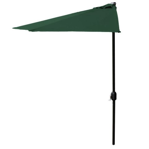 PARASOL OGRODOWY PÓŁ-PARASOL ŚCIENNY NA TARAS 2,7 M ZIELONY MULTIGARDEN