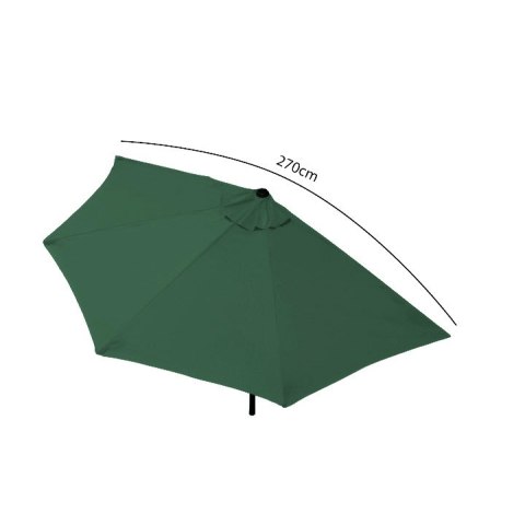 PARASOL OGRODOWY PÓŁ-PARASOL ŚCIENNY NA TARAS 2,7 M ZIELONY MULTIGARDEN