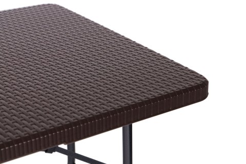 STÓŁ CATERINGOWY BANKIETOWY OGRODOWY SKŁADANY 180CM RATAN MODERNHOME