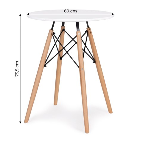 STÓŁ STOLIK NOWOCZESNY DO JADALNI SALONU KUCHNI 60CM MODERNHOME