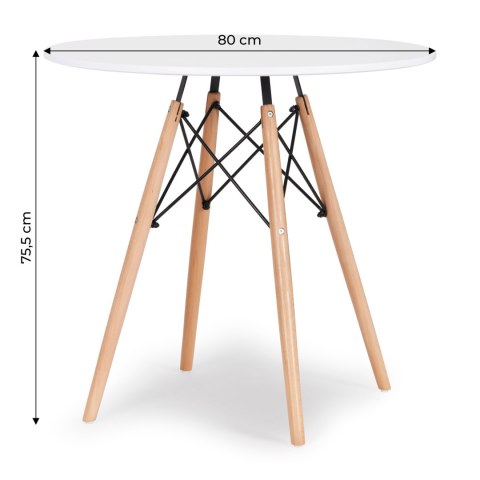 STÓŁ STOLIK NOWOCZESNY DO JADALNI SALONU KUCHNI 80CM STÓŁ STOLIK NOWOCZESNY DO JADALNI SALONU KUCHNI 80CM