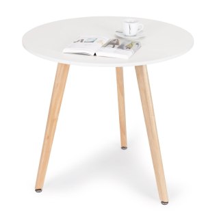 STÓŁ STOLIK NOWOCZESNY DREWNIANY DO SALONU KUCHNI 80 CM