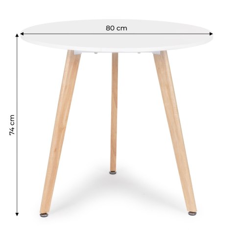 STÓŁ STOLIK NOWOCZESNY DREWNIANY DO SALONU KUCHNI 80 CM STÓŁ STOLIK NOWOCZESNY DREWNIANY DO SALONU KUCHNI 80 CM
