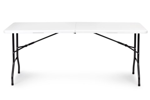 ZESTAW CATERINGOWY STÓŁ BANKIETOWY 180CM 2 ŁAWKI BIAŁY MODERNHOME