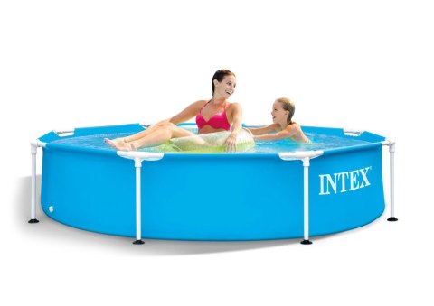 Basen ogrodowy stelażowy okrągły 244x51 cm Metal Frame INTEX 28205