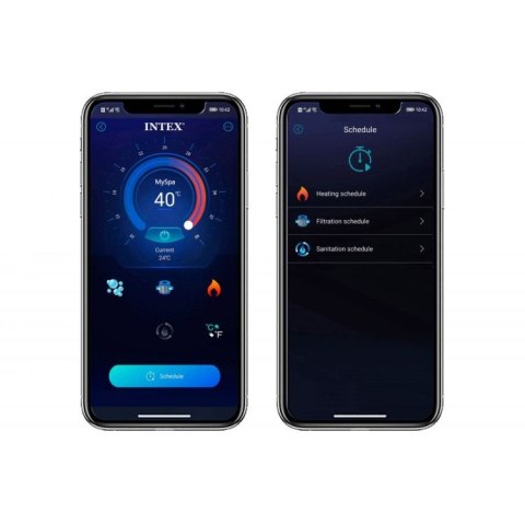 Nadmuchiwane jacuzzi ośmiokątne hydromasaż 6 os. 218x71 cm akcesoria premium INTEX 28462