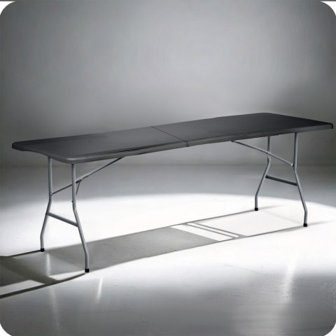 Stół cateringowy ogrodowy składany 244 cm Plonos czarny Stół cateringowy ogrodowy składany 244 cm Plonos czarny