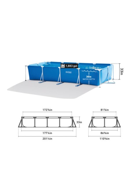 Basen ogrodowy stelażowy 450x220x84 7127L INTEX 28273 Basen ogrodowy stelażowy 450x220x84 7127L INTEX 28273
