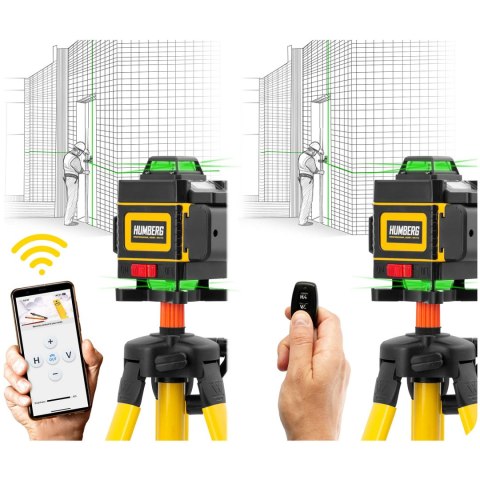 Laser krzyżowy w walizce + statyw Humberg HM-172 Laser krzyżowy w walizce + statyw Humberg HM-172
