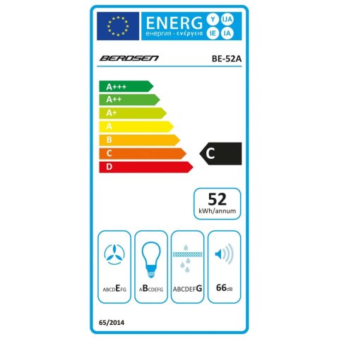 OKAP KUCHENNY PODSZAFKOWY 52CM BIAŁY BE-52A