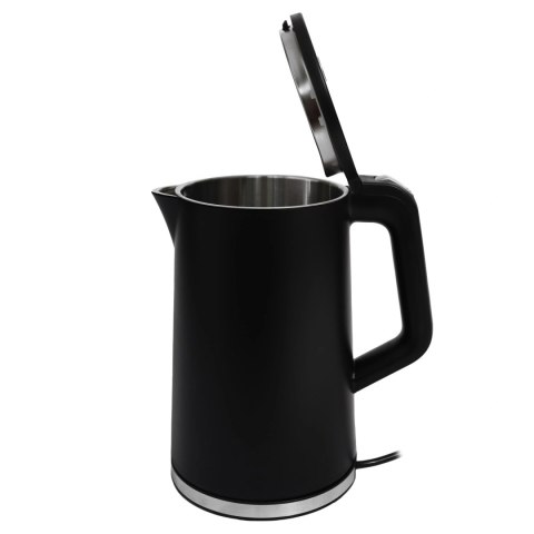 Czajnik elektryczny bezprzewodowy turystyczny 1500 W 1.7 l obrotowy czarny