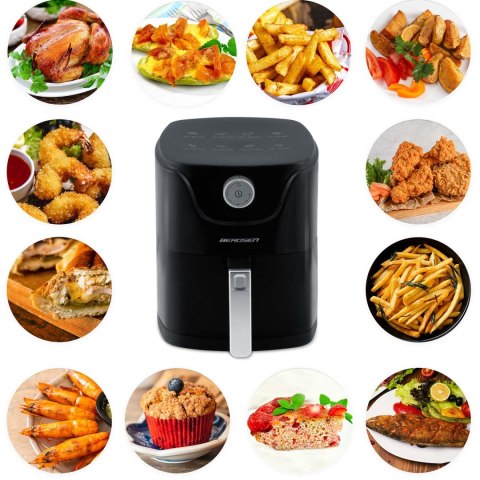 Frytkownica beztłuszczowa Air fryer Berdsen BD-654 czarna