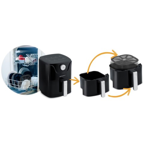 Frytkownica beztłuszczowa Air fryer Berdsen BD-654 czarna