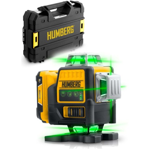 Laser krzyżowy w walizce + statyw Humberg HM-171