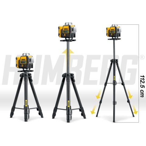 Laser krzyżowy w walizce + statyw Humberg HM-171