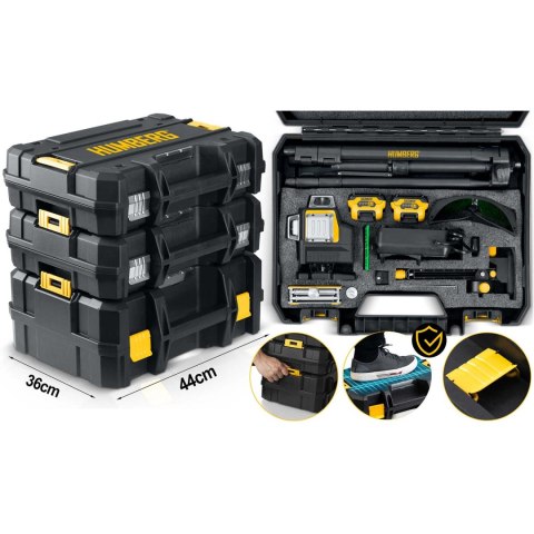 Laser krzyżowy w walizce + statyw Humberg HM-171