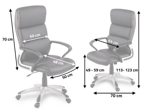 Fotel biurowy obrotowy Sofotel EG-228 czarny