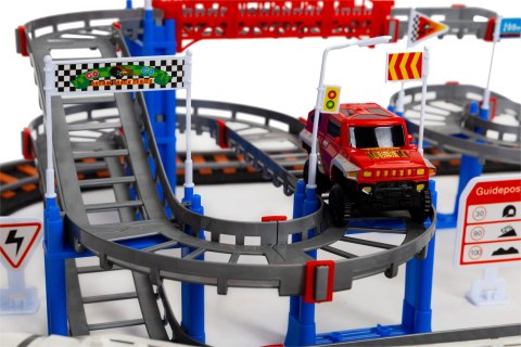 Kolejka i auto na baterie dwa tory miasto 108 el.