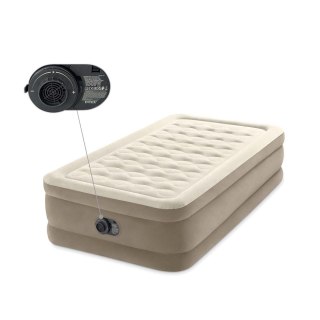 Materac dmuchany jednoosobowy 191x99x46 cm z wbudowaną pompką elektryczną łóżko INTEX 64426