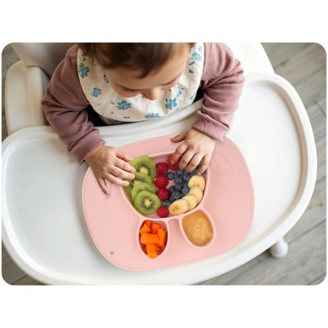 Talerzyk dla dzieci silikonowy do karmienia Królik Ricokids